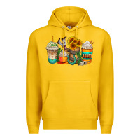 Lemon rodeo coffee cups Premium Hoodie - AdoDesignShop