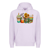 Lilac rodeo coffee cups Premium Hoodie - AdoDesignShop