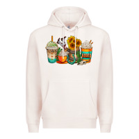 Pale Pink rodeo coffee cups Premium Hoodie - AdoDesignShop