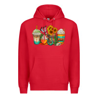 Red rodeo coffee cups Premium Hoodie - AdoDesignShop