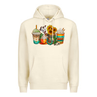 Sandshell rodeo coffee cups Premium Hoodie - AdoDesignShop