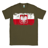 Army Green poland polska flag vintage  men women kids  poland t shirt Classic Tee - StudioElite