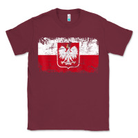 Burgundy poland polska flag vintage  men women kids  poland t shirt Classic Tee - StudioElite