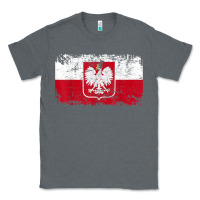 Charcoal Heather poland polska flag vintage  men women kids  poland t shirt Classic Tee - StudioElite