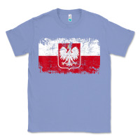 Colony Blue poland polska flag vintage  men women kids  poland t shirt Classic Tee - StudioElite