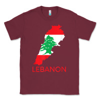 Burgundy Lebanon Flag Cedar Tree Beirut Lebanese Arabic Arab Islam Classic Tee - StudioElite