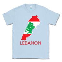 Dusty Blue Lebanon Flag Cedar Tree Beirut Lebanese Arabic Arab Islam Classic Tee - StudioElite