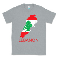 Heather Grey Lebanon Flag Cedar Tree Beirut Lebanese Arabic Arab Islam Classic Tee - StudioElite
