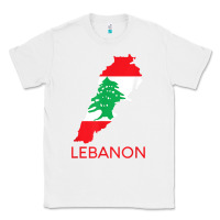 White Lebanon Flag Cedar Tree Beirut Lebanese Arabic Arab Islam Classic Tee - StudioElite
