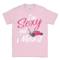 Bubblegum Pink i'm sexy and i mow it funny mow pun tank top Classic Tee - StudioElite
