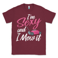 Burgundy i'm sexy and i mow it funny mow pun tank top Classic Tee - StudioElite