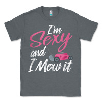 Charcoal Heather i'm sexy and i mow it funny mow pun tank top Classic Tee - StudioElite