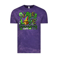 Cloud Purple nurses love shenanigans st patricks day Vintage Tee - Artiststas