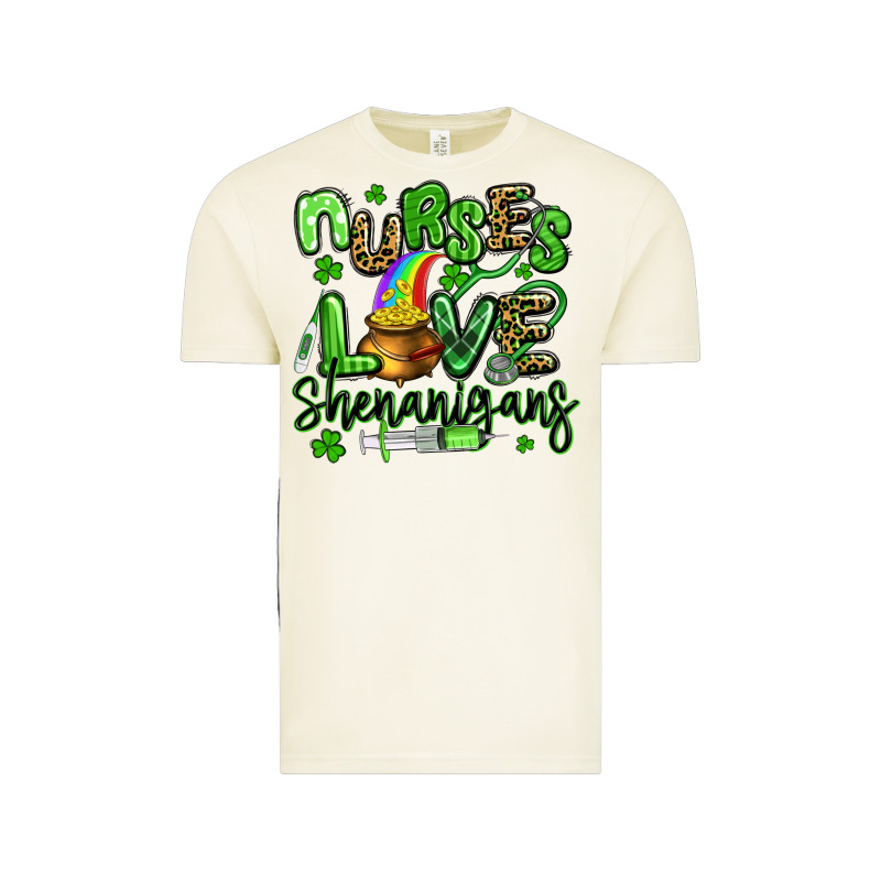 Nurses Love Shenanigans St Patricks Day Vintage Tee by Artiststas | Teevron