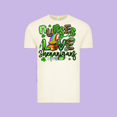 Nurses Love Shenanigans St Patricks Day Vintage Tee Designed By Artiststas