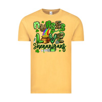 Vintage Mustard nurses love shenanigans st patricks day Vintage Tee - Artiststas