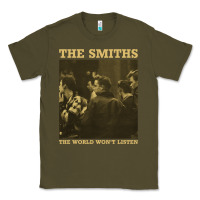 Army Green the smiths the world won't listen gift men women Classic Tee - StudioElite