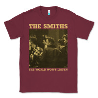 Burgundy the smiths the world won't listen gift men women Classic Tee - StudioElite