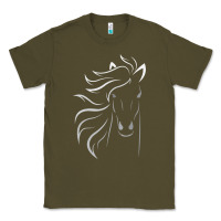 Army Green horse lover gifts Classic Tee - StudioElite