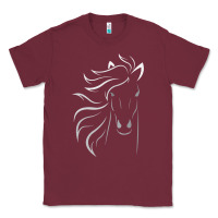 Burgundy horse lover gifts Classic Tee - StudioElite