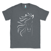 Charcoal Heather horse lover gifts Classic Tee - StudioElite
