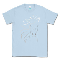 Dusty Blue horse lover gifts Classic Tee - StudioElite