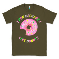 Army Green i run because i like donuts Classic Tee - StudioElite