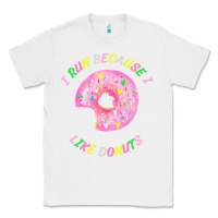 White i run because i like donuts Classic Tee - StudioElite