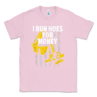 Bubblegum Pink heavy equipment operator i run hoes for money usa flag t shirt Classic Tee - StudioElite