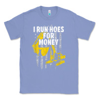 Colony Blue heavy equipment operator i run hoes for money usa flag t shirt Classic Tee - StudioElite