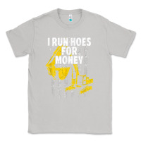 Moon Dust heavy equipment operator i run hoes for money usa flag t shirt Classic Tee - StudioElite