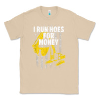 Mushroom heavy equipment operator i run hoes for money usa flag t shirt Classic Tee - StudioElite