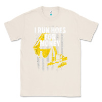 Natural heavy equipment operator i run hoes for money usa flag t shirt Classic Tee - StudioElite