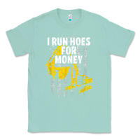 Seafoam heavy equipment operator i run hoes for money usa flag t shirt Classic Tee - StudioElite
