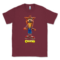 Burgundy Crash Bandicoot  Yo Yo Classic Tee - StudioElite
