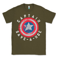Army Green Captain Save-A-Hoe Vintage Funny Retro Classic Tee - StudioElite