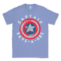 Colony Blue Captain Save-A-Hoe Vintage Funny Retro Classic Tee - StudioElite