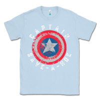 Dusty Blue Captain Save-A-Hoe Vintage Funny Retro Classic Tee - StudioElite
