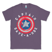 Lavender Captain Save-A-Hoe Vintage Funny Retro Classic Tee - StudioElite