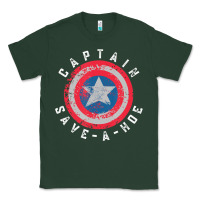Sports Green Captain Save-A-Hoe Vintage Funny Retro Classic Tee - StudioElite