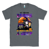 Charcoal Heather my broom broke so now i drive a j.e.e.p witch halloween t shirt Classic Tee - StudioElite