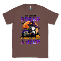 Chestnut my broom broke so now i drive a j.e.e.p witch halloween t shirt Classic Tee - StudioElite