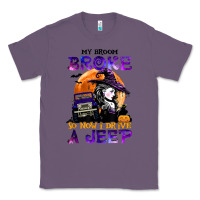 Lavender my broom broke so now i drive a j.e.e.p witch halloween t shirt Classic Tee - StudioElite