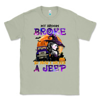 Matcha my broom broke so now i drive a j.e.e.p witch halloween t shirt Classic Tee - StudioElite