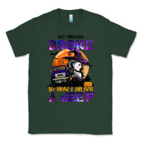 Sports Green my broom broke so now i drive a j.e.e.p witch halloween t shirt Classic Tee - StudioElite
