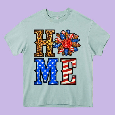 4th Of July Home Heavy Core Tee Designed By Bundleandbundleshop