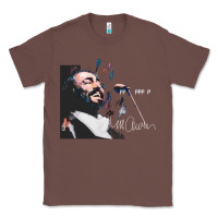 Chestnut Original Portrait of Luciano Pavarotti Classic Tee - StudioElite