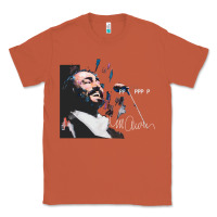 Copper Original Portrait of Luciano Pavarotti Classic Tee - StudioElite