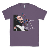Lavender Original Portrait of Luciano Pavarotti Classic Tee - StudioElite