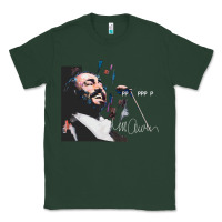 Sports Green Original Portrait of Luciano Pavarotti Classic Tee - StudioElite
